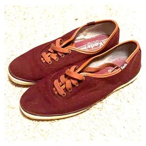 Maroon Keds Shoes